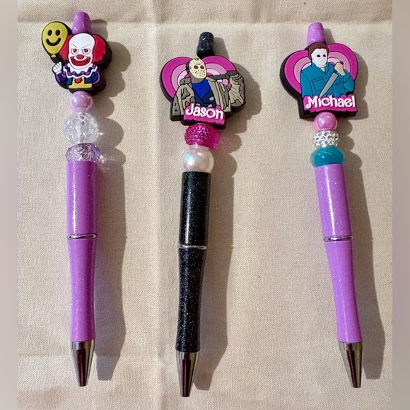 Purple and Black Halloween DIY Bendable Ink Pens #1 - Picture 6 of 8